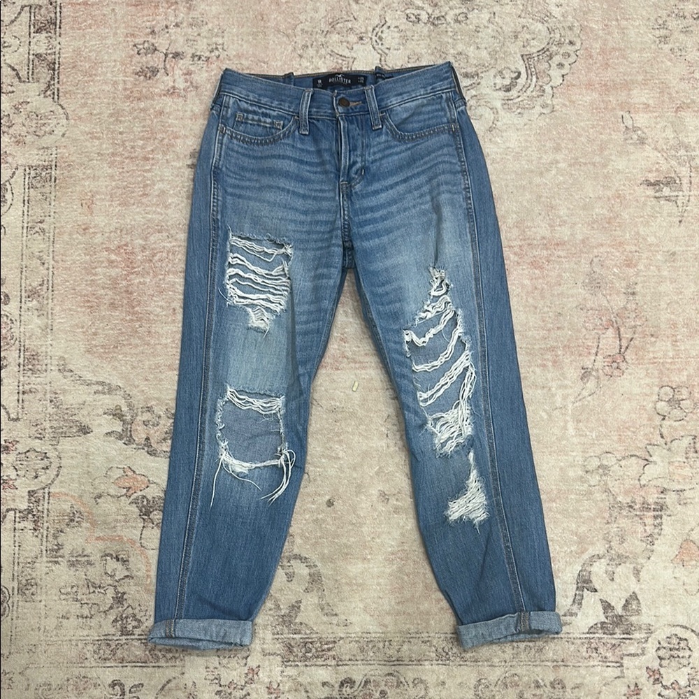 Hollister Boyfriend Distressed Jeans